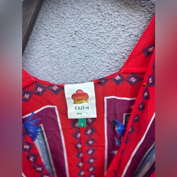 Farm Rio Macaw Scarf Blouse + Macaw Scarf Straight-Leg Pants - Picture 7 of 13